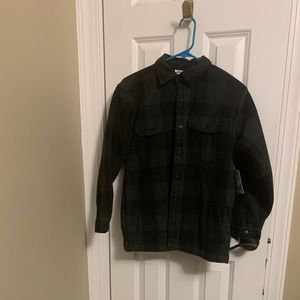 Boys Old Navy Performance Fleece Flannel Jacket